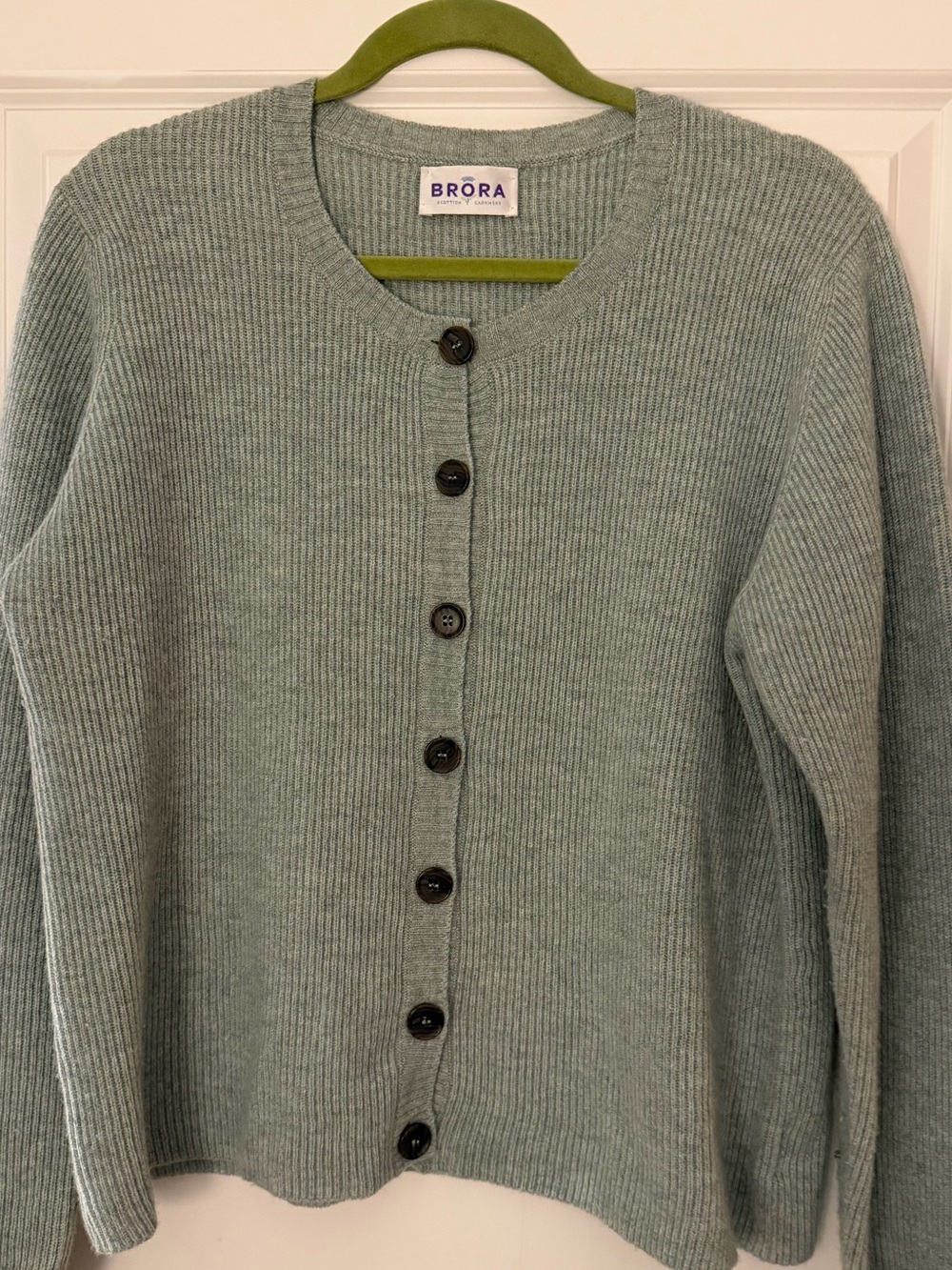 Brora Scottish Ribbed Cashmere Cardigan